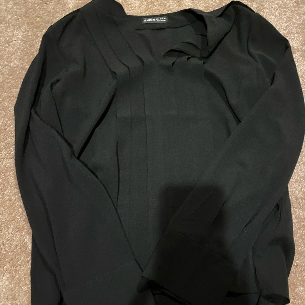 SHEIN SIZE SMAll womens black blouse top